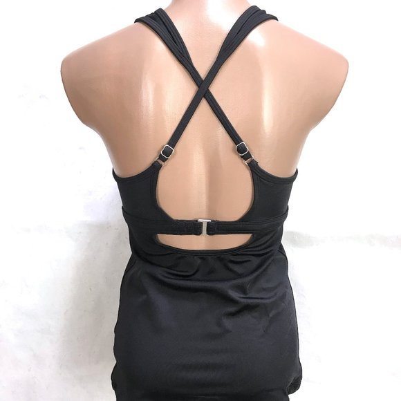 Athleta Bra-Sized High Neck Hardware Loop Tankini - Picture 5 of 14